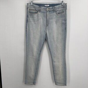 Good American Plus Good Waist Light Wash Skinny Jeans Size 18